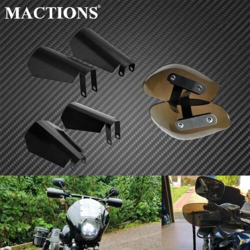 2xMotorcycle Hand Protector Wind Falling Protection Guards Handle Bar Hand Guards Wind Deflector For Harley Dyna Sportster XL