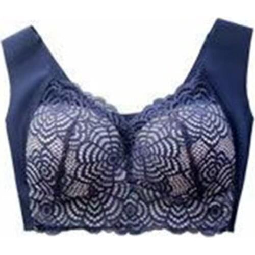 New Arrival Lace Plus Size Bra No Steel Ring Vest Style Sports Sleep Gather Plus Size Womens Non-wired Lace Bras Thin Cup Bra