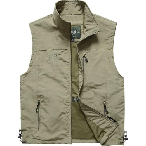Mens Vests 2020 New Arrival Summer Men Sleeveless Vest Spring Autumn Casual Travels Vest Outdoors Thin Vest Waistcoat Male Tops