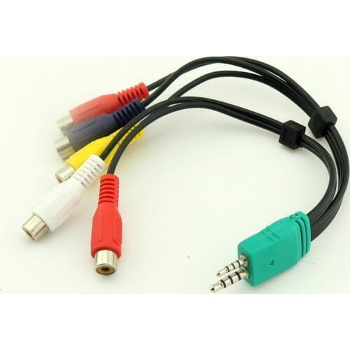 1pcs Video AV Component Audio Adapter Cable For Samsung LED TV BN39-01154W BN3901154W 24cm