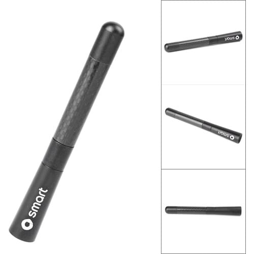 1pcs Black Short Carbon Fiber Car Antenna Replacement For Mercedes-Benz Smart Fortwo