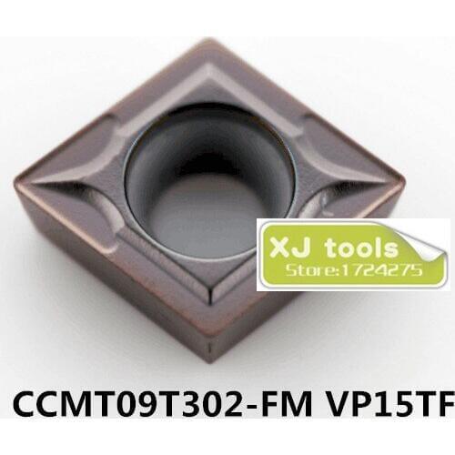 10pcs CCMT09T302 VP15TF/CCMT09T304 VP15TF/CCMT09T308 VP15TF carbide inserts for SCLCR Turning Tools for Steel or Stainless Steel