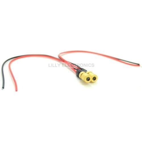 2pcs Mini Dot Orange Red Laser Diode Module 635nm 3mw 3V w/ Built-in Driver 6x10