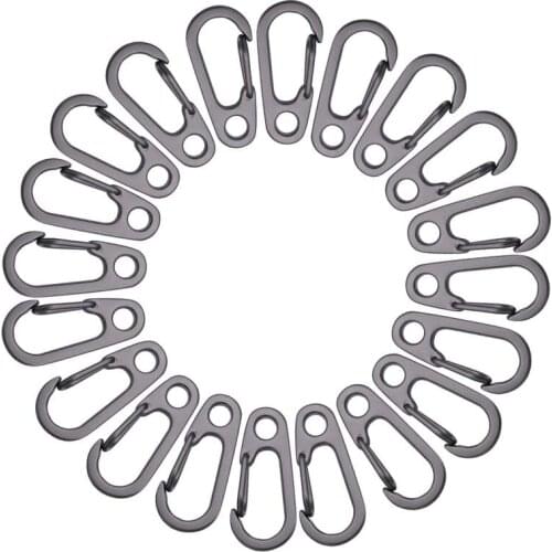 5PCS Spring Clasps Clip Hook Climbing Carabiners Keychain Clasps EDC Mini Hanging Buckle Backpack Camping Bottle Hooks