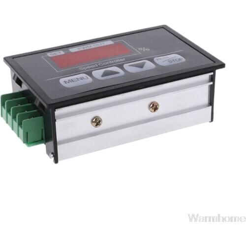 6-60V PWM DC Motor Speed Controller With Digital Display Panel Button Governor S16 20 Dropshipping