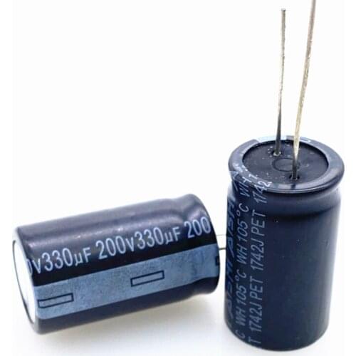 30pcs/lot 330UF 200v 330UF aluminum electrolytic capacitor size 18*35 T29 20