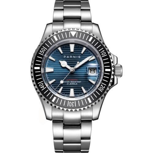 Parnis Automatic Mechanical Watches Men 21 Jewel Miyota 8215 Waterproof Watch Sapphire Crystal Relogio Masculino 2019 man gift
