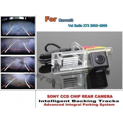 For Renault Vel Satis X73 2002 ~ 2009 Intelligent Car Parking Camera / with Tracks Module Rear Camera CCD Night Vision