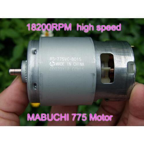 296W Mabuchi RS-775WC-9013 775VC-8015 DC 12V 18V 2.8A 21000 rotation RPM 775 high speed motor Electric Drill Saw