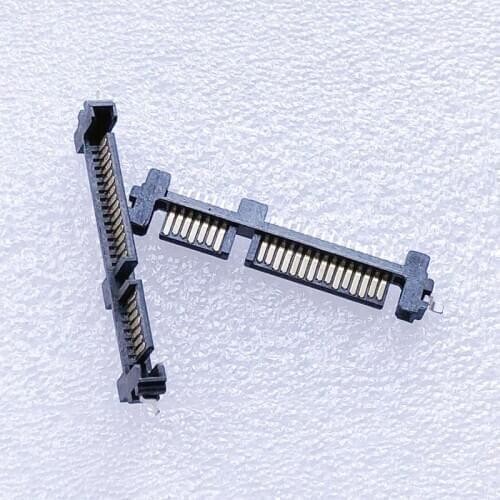10pcs/lot SATA hard disk interface 7+15P male seat horizontal pasteboard type 90 degree paster connector/socket