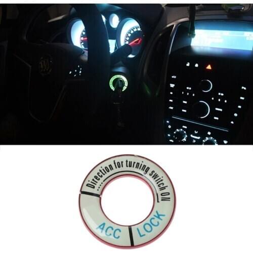 Car Ignition Key Hole Switch Ring Cover Trim For Peugeot 307 308 3008 Citroen C4