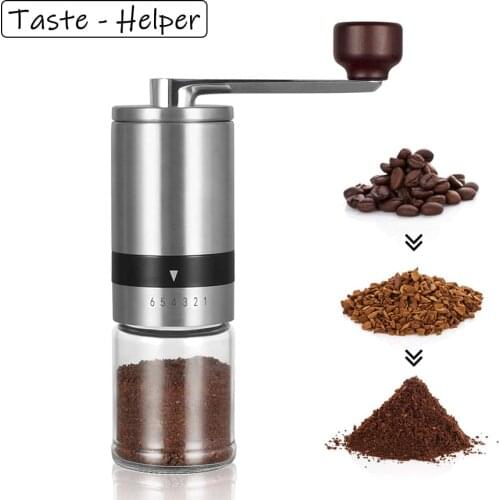 55MM Stainless Steel Manual Coffee Grinder Hand Crank 18g Coffee Bean Miller Portable Cafe Maker Mill Machine