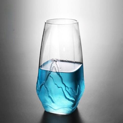 Creative Milk Glass Cup Coffee Transparent Drinkware Champagne Glasses Cappuccino Bicchieri Vetro Kitchen Accessories BD50BL