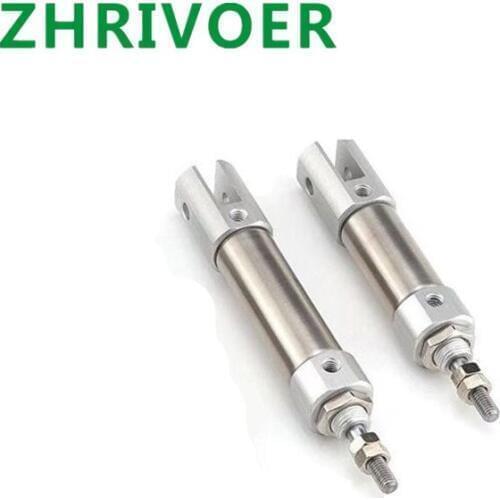 SMC type cdj2d10 12 16 bore stroke 5 10 15 20 25 30 40 50 DOUBLE Clevis mini cylinder