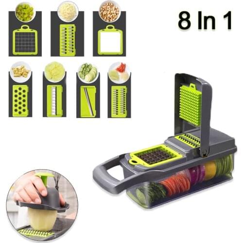 Multifunctional Vegetable Cutter Shredders Slicers Fruit Potato Peeler Carrot Grater Kitchen Accessories Basket Vegetable Slicer