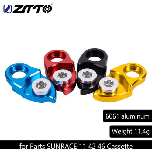 MTB Mountain Bike Road Bicycle Rear Hanger Derailleur Extension Extender for Parts SUNRACE 11 42 46 Cassette Colorful