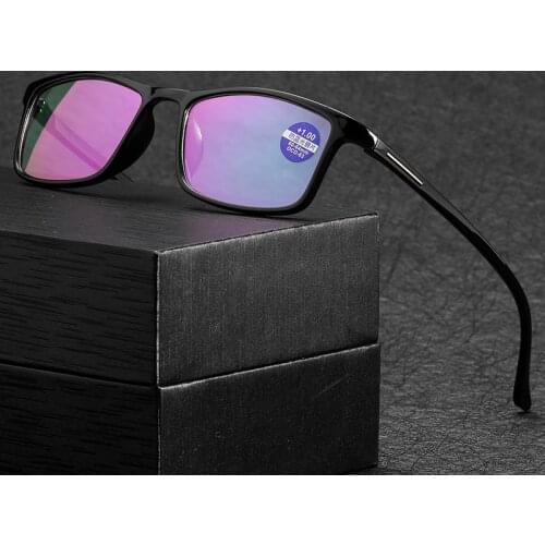 2021 New Fashion Hyperopia Women Reading Glasses Men Computer Square Reads Glasses Diopter +1.0.+1.5.+2.0.+2.5.+3.0.+3.5+4.0