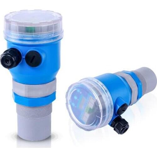 AC 220V Ultrasonic Water Level Transmitter Liquid Meter Gauge For Tank Oil Measuring Instruments 4-20MA Output Level Sensor