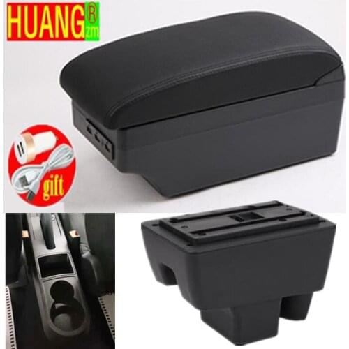For Skoda RAPID Armrest Retrofit For Volkswagen Polo 2020 Car Armrest box Center Storage box car accessories Interior USB