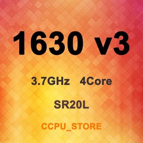 Intel Xeon E5-1630 v3 SR20L 3.7GHz 4Core 8Thread 10MB 140W LGA2011-3 X99 CPU Processor Not QS/ES