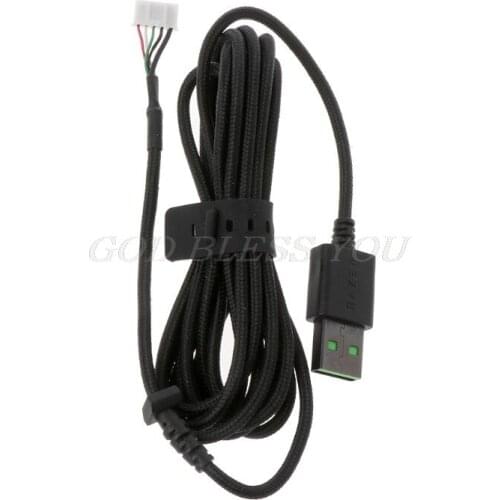 Durable Nylon Braided Line USB Mouse Cable Replacement Wire For Razer DeathAdder Elite Wired Gaming Mouse Replacement Cable