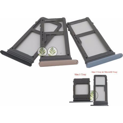 Dual Sim 1 & Sim 2 Card Tray Slot+Micro SD Card Tray For Samsung Galaxy A5 2017 A520 A520F A520F/DS A7 2017 A720 A720FD A720F