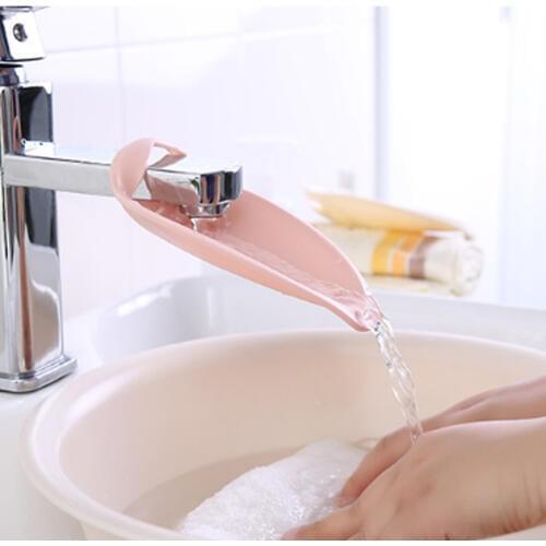 Bathroom Children Hands Washing Faucet Extender Bath Spout Cover Plastic Water Filter Kitchen Durable Splash-proof Tap Extension