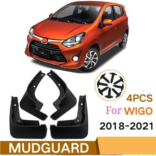 Auto Mudguard For Toyota WIGO 2018-2021 High Quality Mudguard Anti-splash, Protect Body, Anti-stain, Waterproof