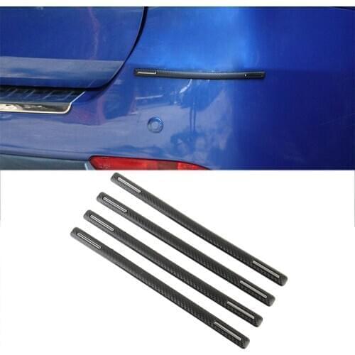 YOLU Front and rear bumper carbon fiber stripes anti-collision strip protection wipe strip anti-body scratch rubber strip