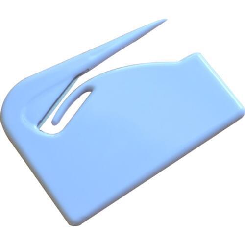 2Pcs Plastic Portable Letter Knife Letter Mail Envelope Opener Safety Paper Guarded Cutter Blade In White Color Cutting Supplies