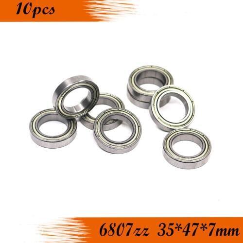 6807ZZ Bearing 10PCS 35x47x7 mm Thin Section 6807 ZZ Ball Bearings 61807Z 6807Z