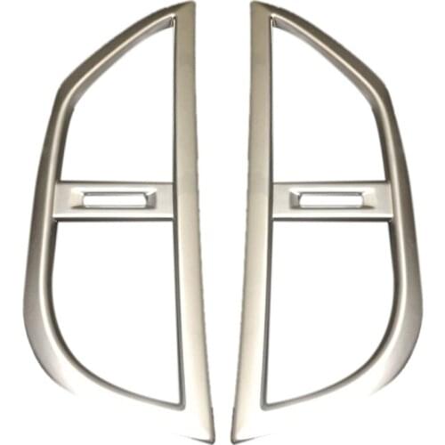 Accessories for Mercedes-Benz Vito W447 2014 2015 2PC ABS Middle Control Air Conditioning Panel Molding Cover Kit Trim