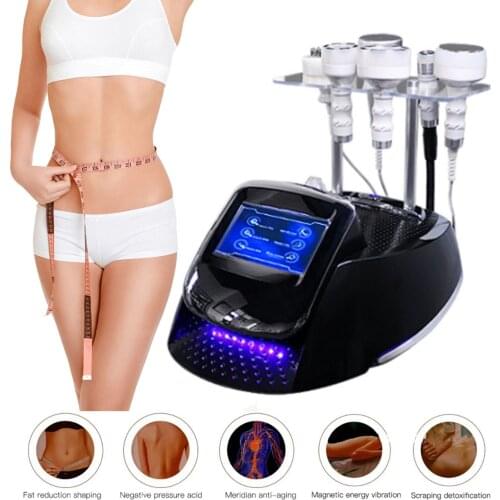 5D Ultrasound 80K Cavitation RF Ultrasonic Vacuum Loss Weight Slimming Radio Frequency Massager Skin Care Device Health Machine