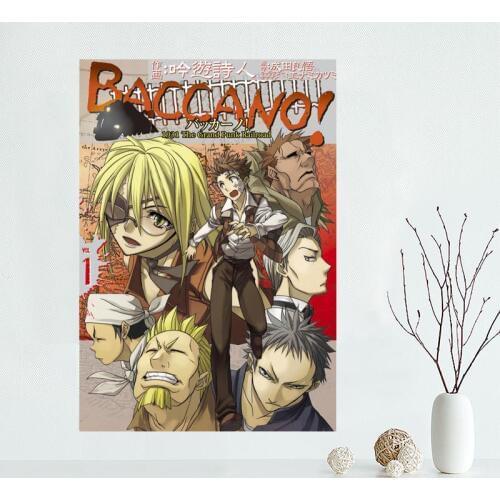 Custom Baccano Canvas Poster Bedroom Home Decoration Wall Poster Art Print Canvas Fabric Gift For Friend 50x75CM,60x90CM