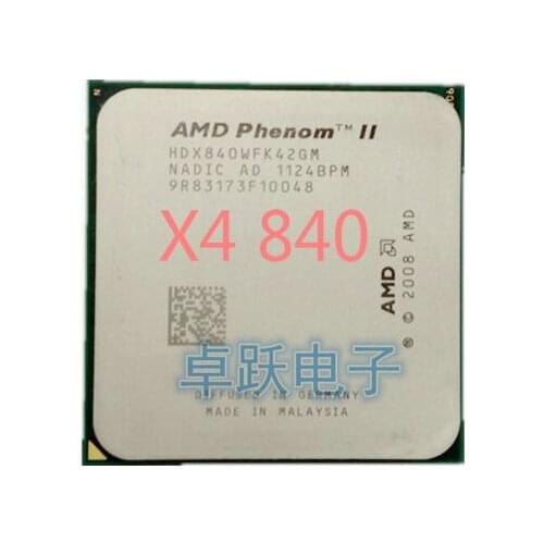 AMD Phenom II X4 840 3.2 GHz Quad-Core CPU Processor Socket AM3 free shipping