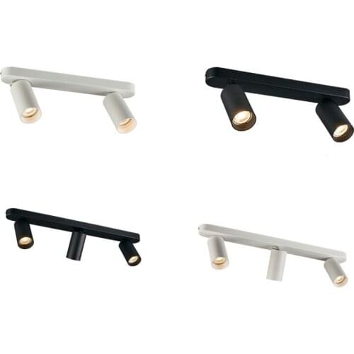 Anti-reflexo Regulável multi-cabeça projectores de teto montado em superfície sala de estar quarto corredor longo guia linear