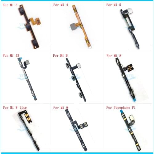 Power Switch On / Off Key Volume Button Flex Cable For XiaoMi Mi 3 4 4s 4i 5 5s 5c 6 8 SE 9 lite Pocophone F1