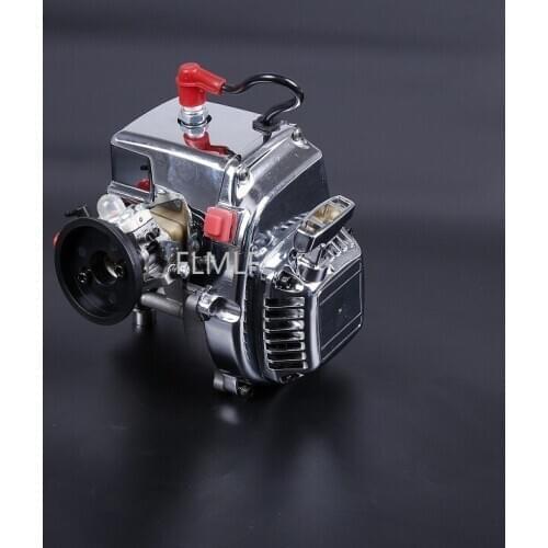 30.5cc 4 Bolt chrome Engine (Walbro Carburetor and Ngk Spark Plug) Fit for 1/5 HPI ROVAN ROFUN KM GTB TS BAJA 5B Losi 5ive T FG