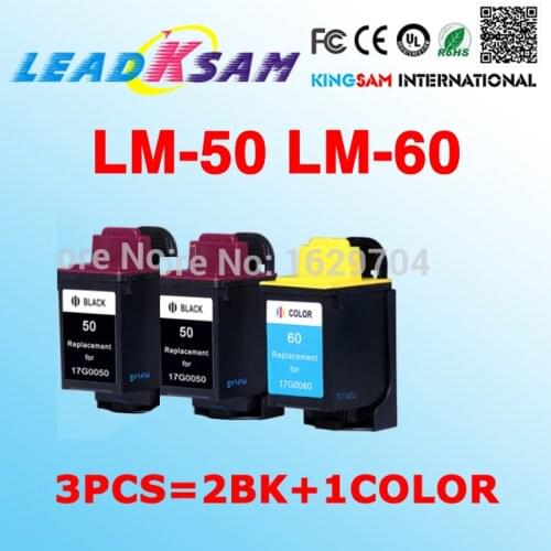 LM50 LM60 17G0050 17G0060 ink cartridge compatible for Lexmark 50 60 P3150 P707 Z12 Z22 Z32 Z705 Z715