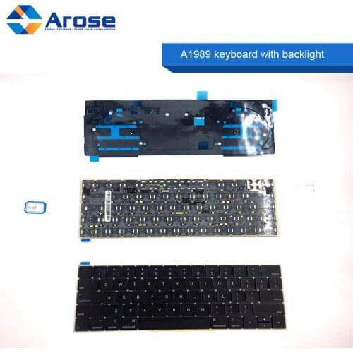 A1989 keyboard with backlight US UK for A1989 topcase A1989 palmrest Macbook pro A1989 laptop keyboard