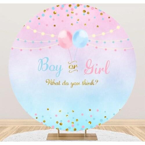 Circular Round Backdrop Photography Circle Background Elephant Foot Gender Reveal Birthday Party Decor Baby Shower Vinyl