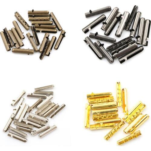 40PCS/lot Round Accessories for DIY Shoelaces Women Men Shoe Lace Tips Replacement Head for Shoestrings Bullet Aglets 4Colors