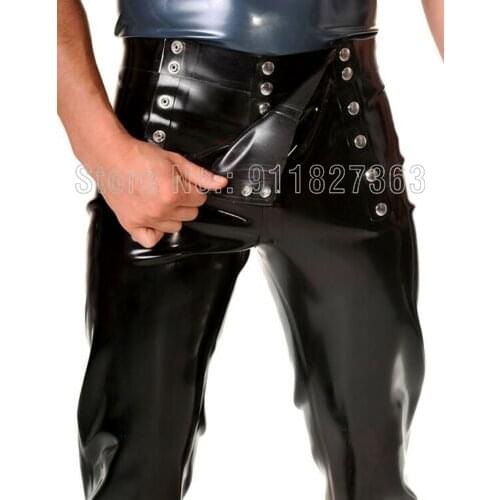 100% Latex Trousers Rubber Gummi Code Piece Male Pants Unique Cool Customized