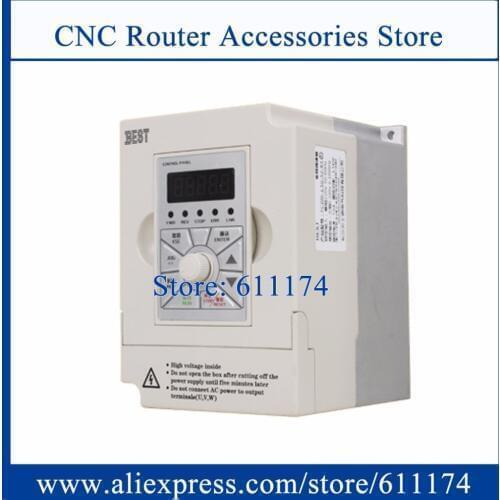 BEST VFD 1.5KW AC220V/AC380V 0-1000HZ Frequency VFD Inverter Motor Drive Spindle Motor Inverter
