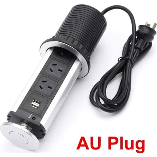 Multifunctional Socket Lift Socket AU Plug Office Socket Cabinet Hidden Intelligent Lifting Electrical Power Outlet USB port