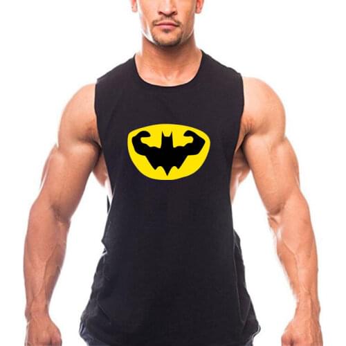 Prowow 2021 Summer Clothing Gym Vest Bodybuilding Tank Top Men Fitness Wear Singlet Sleeveless Solid Cotton Muscle Undershirt