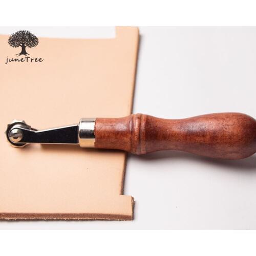 Junetree Spacer Embossing System Set DIY Leather Tools Craft Wheel Punching Punch Tool Steel+Wood Design Tool Wheel Punching