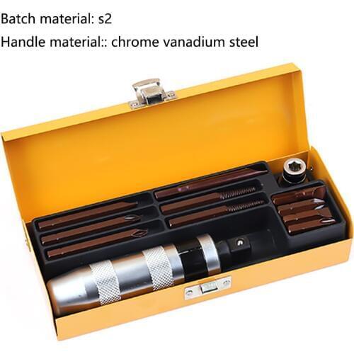 12 PC Professional Portable Impact batches Driver Screwdriver For Loosening Bolts And Stubborn Fasteners Screwdriver Set