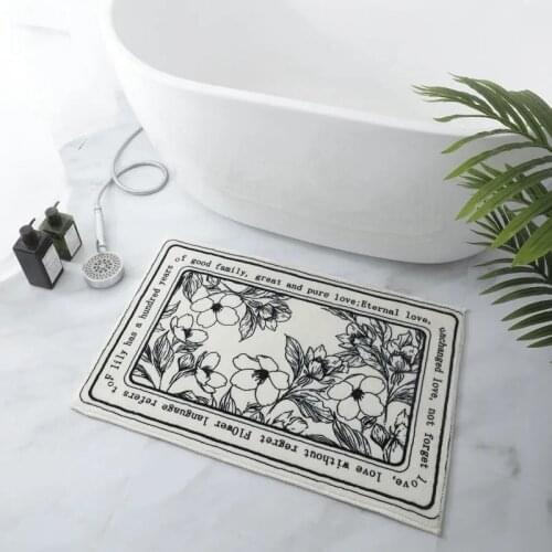 Non Slip Bath Rug Plush Bath Mat Washable Bathroom Rug Soft Door Mat Absorbent Bathroom Carpet Fuzzy Doormat Alfonbras De Bano