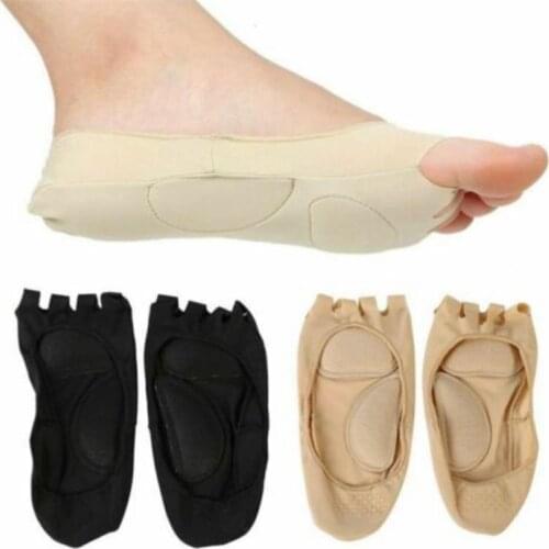 Massage Five Toe Socks Fish Mouth Anti Abrasion Foot Open Toe Boat Socks Anti Slip Invisible Women High-heeled Yoga Boat Socks